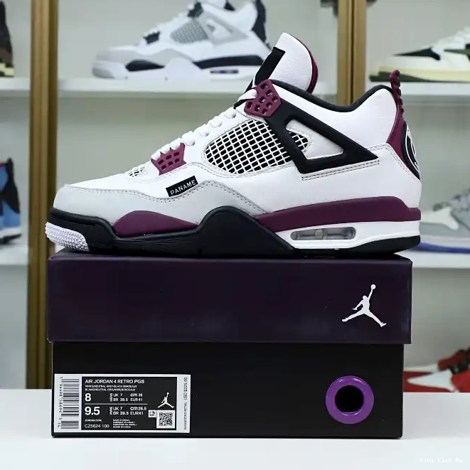 PARIS JORDAN 'BORDEAUX' AIR 4 RETRO JORDAN SAINT-GERMAIN Kimikick X AIR 0724